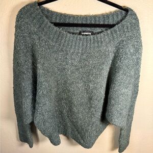 Express Olive Green Crew Neck Sweater